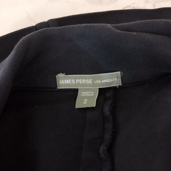 JAMES PERSE Double Breasted Sweatshirt Jacket belt - Picture 4 of 6